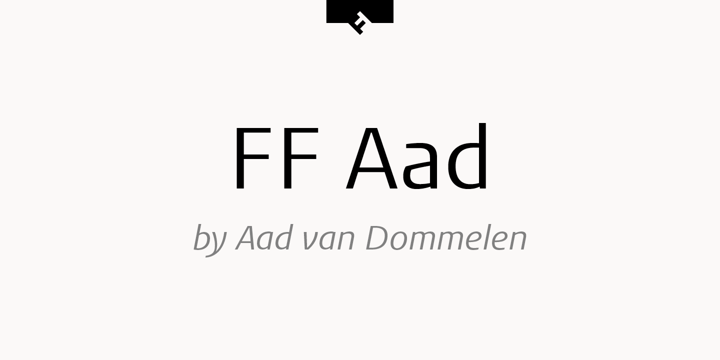 Przykładowa czcionka FF Aad #1